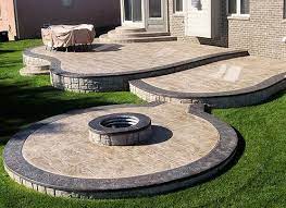 Amazing Backyard Stamped Concrete Patio