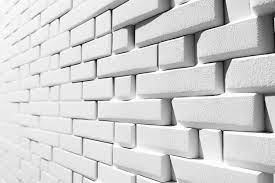 Minimalist White Bricks Wall Background