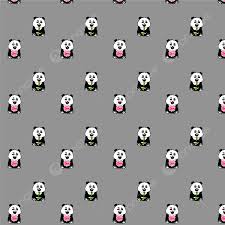 cute panda theme background wallpaper