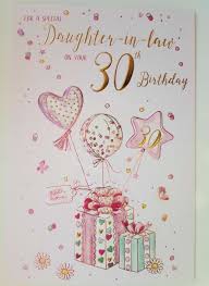daughter in law 30th birthday card 30