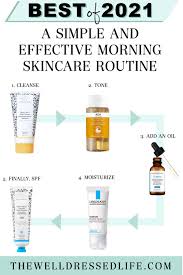 effective morning skincare routine