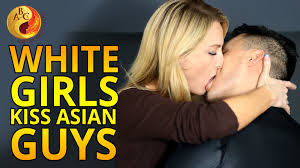 White Girls Kiss Asian Guys For The First Time on Valentine s Day.