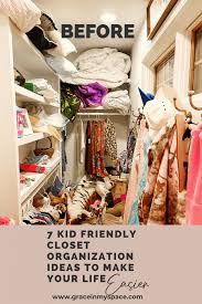 kid friendly closet organization