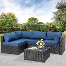 pieces outdoor patio sectional sofa