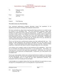 Write Up Letter For Employee Template Disciplinary Lettersexamples