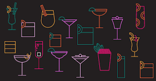 What are the 6 main cocktails?