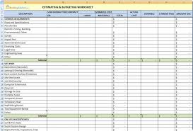 How To Set Up An Excel Spreadsheet For Budget Home Renovation Simple
