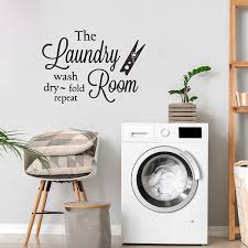 Maybe you would like to learn more about one of these? Buy Laundry Room Stickers Art Quotes Words Removable Wall Decor Design Wash Dry Fold And Repeat For Laundry Room Decals 1 Sheet Online In Dominican Republic B092sz4gz2