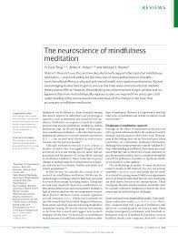 the neuroscience of mindfulness tation