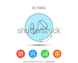 Oil Change Service Icon Fuel Can Stock Vector Royalty Free