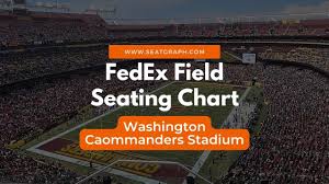 fedex field seating chart 2023