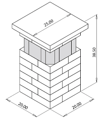 20 Pillar With Glass Block Kit Parr