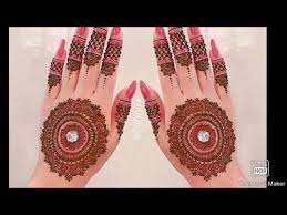 Above you have seen the new styles of simple gol tikka mehndi designs for front and back hands. Latest Bridal Mehndi Design Gol Tikki Mehndi For Back Hands Eid Mehndi Design Youtube Di 2020 Desain Henna Mehndi Designs Henna Tangan