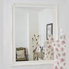 White Shabby Chic Design Wall Mirror