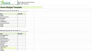 Home Budget Spreadsheet Sheet Template Free Updrill Co