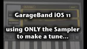 garageband ios 11 using only the
