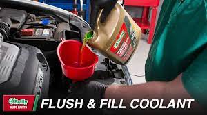 flush fill your vehicle s coolant