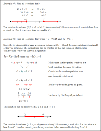 Inequalities And Absolute Value Equations