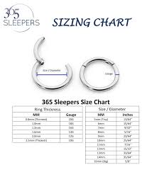 14 High Quality Gauge Piercing Size Chart