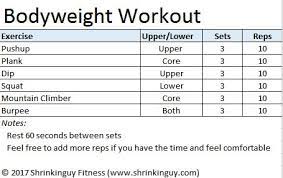 45 minute total body bodyweight workout
