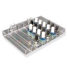 8 compartment nail polish tray retail