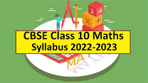 cbse cl 10 maths syllabus 2023 pdf