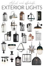 Modern light fixtures including pendants, sconces, lamps, and ceiling lights. Stylish Affordable Exterior Light Fixtures Life On Virginia Street