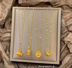 24k gold pendant with 18k saudi gold
