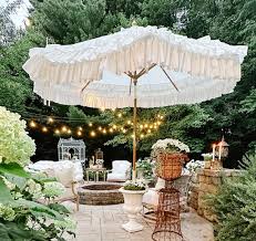 Outdoor Ruffled Patio Umbrella Cover