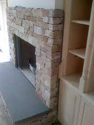 Bluestone Raised Hearth Fireplace