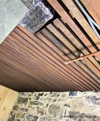 how to install a slat ceiling jaime
