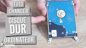 Comment changer le disque dur d'un ordinateur portable - YouTube