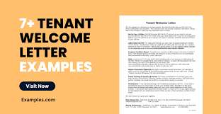 tenant welcome letter 10 exles
