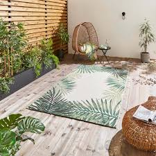 miami leaf edge indoor outdoor rug