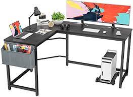 Furnishing your child's bedroom or play room with a desk is a great way to help him or her feel motivated to learn and be prepared for school. Amazon Com Foxemart L Shaped Desk Corner Desk 58 Computer Gaming Desk Pc Table Writing Workstation For Home Office Large L Study Desk 2 Person Multi Usage Tables Modern Simple Desk With Storage Bag