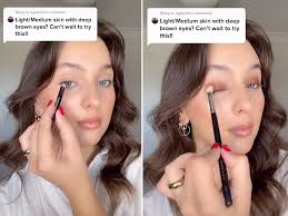 creating a smoky eye with lip liner