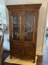 chalk paint china cabinet makeover with