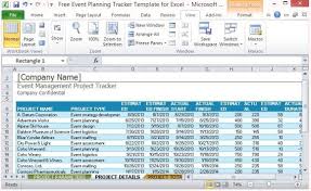Free Event Planning Tracker Template For Excel