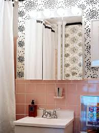 retro pink tiled bathrooms