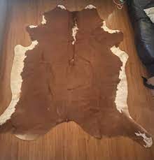 ikea koldby rug cowhide leather brown