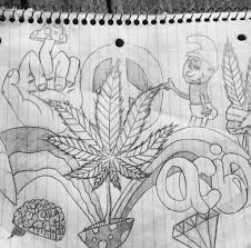 Cool weed drawing ideas : 30 Top For Stoner Easy Trippy Weed Drawings Armelle Jewellery