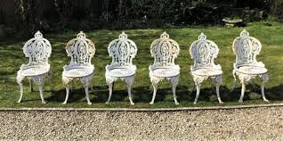 Set Of 6 Victorian Coalbrookdale Cast