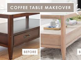 Coffee Table Makeover How To Refinish