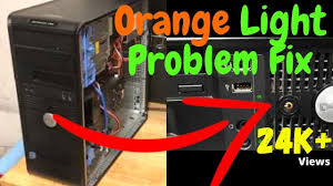 how to fix dell pc orange light problem