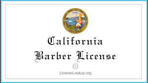 california barber license what you