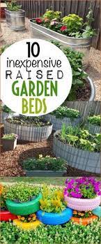 inexpensive diy raised flower beds