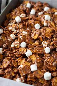 easy no bake s mores cereal bars