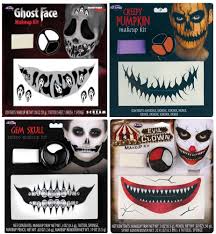ghost face character mouth tattoo kit