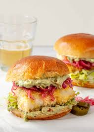 crispy baked fish sandwiches with