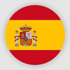 spain flat rounded flag icon